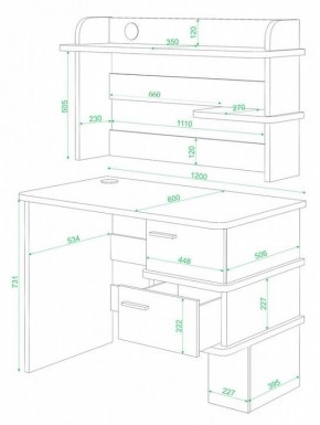 Стол компьютерный Домино СД-15 в Нягани - nyagan.mebel24.online | фото 2