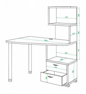 Стол компьютерный Домино СКМ-60 в Нягани - nyagan.mebel24.online | фото 5