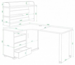 Стол компьютерный Домино СР-145М в Нягани - nyagan.mebel24.online | фото 3