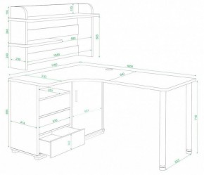 Стол компьютерный Домино СР-145М в Нягани - nyagan.mebel24.online | фото 2