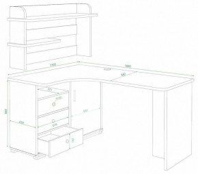 Стол компьютерный Домино СР-165 в Нягани - nyagan.mebel24.online | фото 3