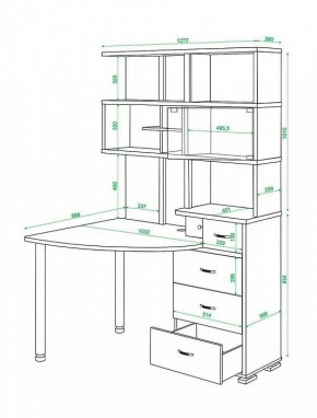 Стол компьютерный Домино СР-320 в Нягани - nyagan.mebel24.online | фото 4