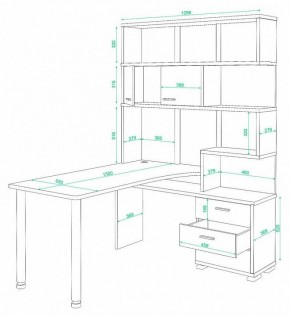 Стол компьютерный Домино СР-420/130 в Нягани - nyagan.mebel24.online | фото 2