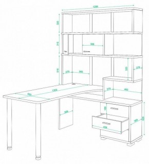 Стол компьютерный Домино СР-420/130 в Нягани - nyagan.mebel24.online | фото 2