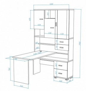 Стол компьютерный Домино СР-620/140 в Нягани - nyagan.mebel24.online | фото 3