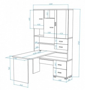 Стол компьютерный Домино СР-620/140 в Нягани - nyagan.mebel24.online | фото 2