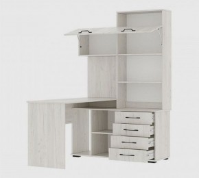 Стол компьютерный "ПКС-11" ЛЕВЫЙ (дуб крафт белый) в Нягани - nyagan.mebel24.online | фото 2