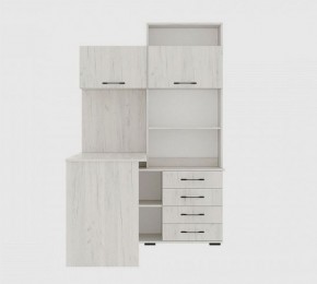 Стол компьютерный "ПКС-11" ЛЕВЫЙ (дуб крафт белый) в Нягани - nyagan.mebel24.online | фото 3