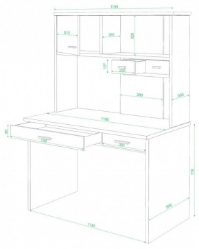 Стол компьютерный СК-60 в Нягани - nyagan.mebel24.online | фото 2