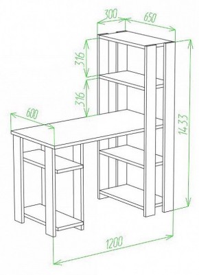 Стол компьютерный Slim СТН-145/120 в Нягани - nyagan.mebel24.online | фото 2