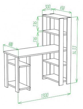 Стол компьютерный Slim СТН-145/130 в Нягани - nyagan.mebel24.online | фото 3