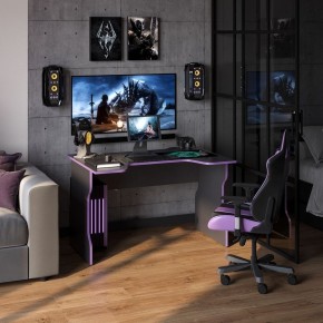 Стол компьютерный ВАРДИГ K1 120x82, антрацит/фиолетовый в Нягани - nyagan.mebel24.online | фото 4