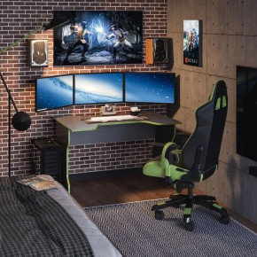Стол компьютерный ВАРДИГ K1 120x82, антрацит/лайм в Нягани - nyagan.mebel24.online | фото 4