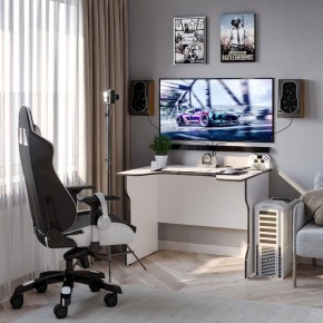 Стол компьютерный ВАРДИГ K2 100x82, белый/черный в Нягани - nyagan.mebel24.online | фото 4