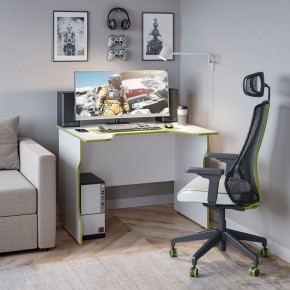 Стол компьютерный ВАРДИГ K2 100x82, белый/лайм в Нягани - nyagan.mebel24.online | фото 4