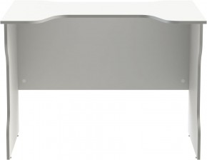 Стол компьютерный ВАРДИГ K2 100x82, белый/серебристый в Нягани - nyagan.mebel24.online | фото 2