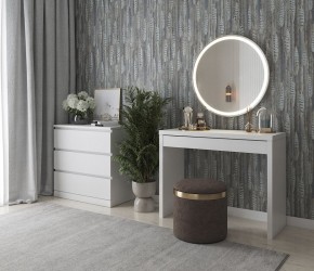 Стол косметический Энкель 100 белый в Нягани - nyagan.mebel24.online | фото 4