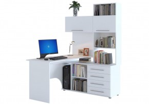 Компьютерный стол КСТ-14П 140х123,5х182,8 белый правый в Нягани - nyagan.mebel24.online | фото