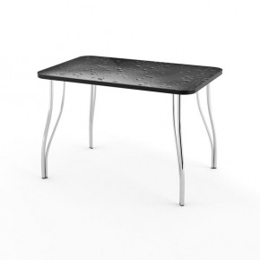 Стол кухонный Волна фотопечать плита P-416 В1 коричневый в Нягани - nyagan.mebel24.online | фото
