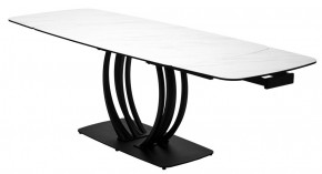 Стол MATERA 160 MARBLES KL-99 Белый мрамор матовый, итальянская керамика/ черный каркас, ®DISAUR в Нягани - nyagan.mebel24.online | фото 8