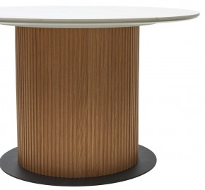 Стол MESA D120 цвет БЕЛЫЙ МРАМОР M326 / Каркас OAK, ®DISAUR в Нягани - nyagan.mebel24.online | фото 6