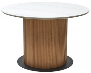 Стол MESA D120 цвет БЕЛЫЙ МРАМОР M326 / Каркас OAK, ®DISAUR в Нягани - nyagan.mebel24.online | фото 9