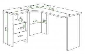 Стол письменный Домино Lite СКЛ-Угл 130 в Нягани - nyagan.mebel24.online | фото 2