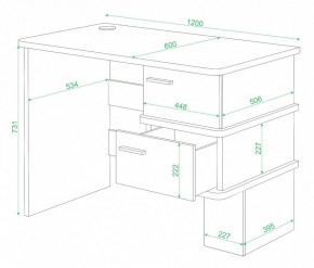Стол письменный Домино СД-15 в Нягани - nyagan.mebel24.online | фото 2