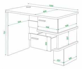 Стол письменный Домино СД-15С в Нягани - nyagan.mebel24.online | фото 3