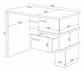 Стол письменный Домино СД-15С в Нягани - nyagan.mebel24.online | фото 4