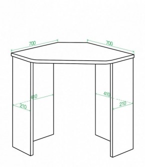 Стол письменный Нельсон Lite СКЛ-Угл70 в Нягани - nyagan.mebel24.online | фото 2