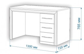 Стол письменный Нобиле СтЯ130 в Нягани - nyagan.mebel24.online | фото 2