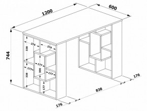 Стол письменный СПм-15 в Нягани - nyagan.mebel24.online | фото 3