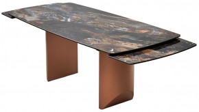Стол ПУАНТО 200 TITANIUM LAWA NERO, керамика / МЕДЬ каркас М-City в Нягани - nyagan.mebel24.online | фото 11