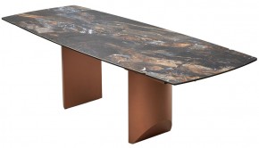 Стол ПУАНТО 200 TITANIUM LAWA NERO, керамика / МЕДЬ каркас М-City в Нягани - nyagan.mebel24.online | фото 13