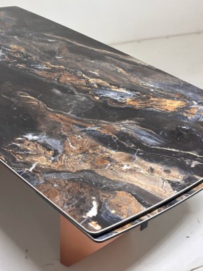 Стол ПУАНТО 200 TITANIUM LAWA NERO, керамика / МЕДЬ каркас М-City в Нягани - nyagan.mebel24.online | фото 6