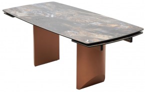 Стол ПУАНТО 200 TITANIUM LAWA NERO, керамика / МЕДЬ каркас М-City в Нягани - nyagan.mebel24.online | фото 8