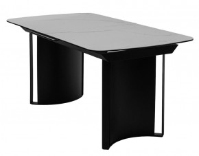 Стол RASMUS 160 TL-45 Белый мрамор, испанская керамика / черный каркас, ®DISAUR в Нягани - nyagan.mebel24.online | фото 1
