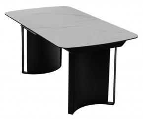 Стол RASMUS 160 TL-45 Белый мрамор, испанская керамика / черный каркас, ®DISAUR в Нягани - nyagan.mebel24.online | фото 3
