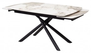 Стол RIVOLI 140 GLOSS LUXURY PANDORA SOLID CERAMIC / BLACK, ®DISAUR в Нягани - nyagan.mebel24.online | фото 5