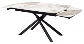 Стол RIVOLI 140 GLOSS LUXURY PANDORA SOLID CERAMIC / BLACK, ®DISAUR в Нягани - nyagan.mebel24.online | фото 6