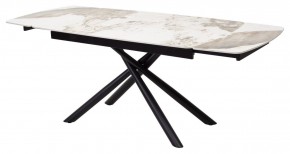 Стол RIVOLI 140 GLOSS LUXURY PANDORA SOLID CERAMIC / BLACK, ®DISAUR в Нягани - nyagan.mebel24.online | фото 7