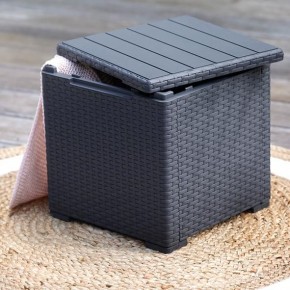 Стол с функцией хранения Виго (Vigo storage box) графит в Нягани - nyagan.mebel24.online | фото 1