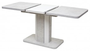 Стол STORK 120 Белый бетон/ Белый М-City в Нягани - nyagan.mebel24.online | фото 3