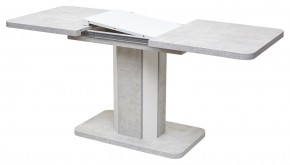 Стол STORK 120 Белый бетон/ Белый М-City в Нягани - nyagan.mebel24.online | фото 4