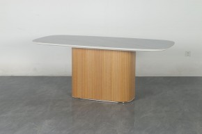 Стол TAMPA 180 цвет БЕЛЫЙ МРАМОР M326, керамика / Каркас OAK, ®DISAUR в Нягани - nyagan.mebel24.online | фото 10