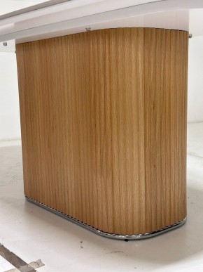 Стол TAMPA 180 цвет БЕЛЫЙ МРАМОР M326, керамика / Каркас OAK, ®DISAUR в Нягани - nyagan.mebel24.online | фото 4