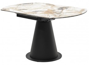 Стол TERAMO 135 GLOSS GRAND JADE SOLID CERAMIC, керамика, поворотн.механизм / Черный каркас, ®DISAUR в Нягани - nyagan.mebel24.online | фото 10