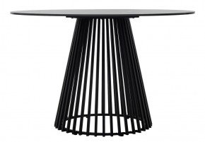 Стол TERNI 120 MATT BLACK MARBLE SOLID CERAMIC Черный мрамор матовый, керамика /Черн.каркас, ®DISAUR в Нягани - nyagan.mebel24.online | фото 7