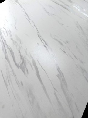 Стол VASTO 180 MARBLES KL-99 Белый мрамор матовый, итальянская керамика/ черный каркас, ®DISAUR в Нягани - nyagan.mebel24.online | фото 3